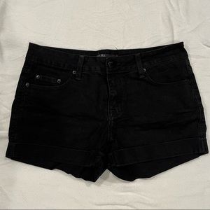 Black Jean Shorts